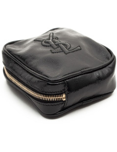 YSL Mini pochette SAINT LAURENT cuir verni noir