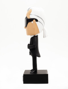 Figurine Karl Lagerfeld X Tokidoki noir et blanc