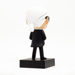 Figurine Karl Lagerfeld X Tokidoki noir et blanc