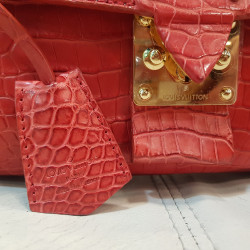 Sac rouge LOUIS VUITTON alligator 