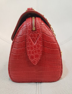 LOUIS VUITTON red alligator Carrousel bag 