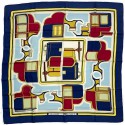 HERMES Les Coupés silk square scarf