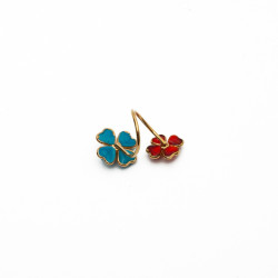 Bague MARGUERITE DE VALOIS flluers turquoise et corail