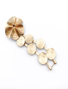 DIOR Double Row Flower Bracelet in Gilt Metal