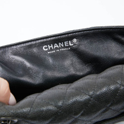 Sac baguette CHANEL cuir grainé