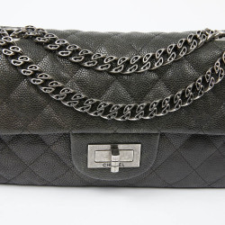 Sac baguette CHANEL cuir grainé