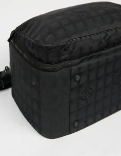 Vanity case CHANEL toile noire monogramme 