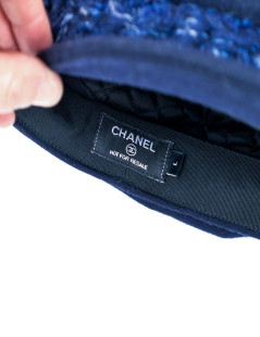 Casquette CHANEL bleu marine Taille L