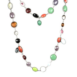 MARGUERITE DE VALOIS Waterfalls molten glass necklace