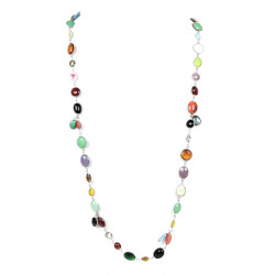 MARGUERITE DE VALOIS Waterfalls molten glass necklace