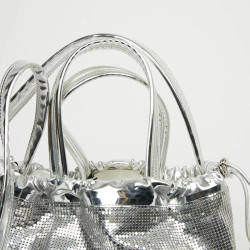 Sac PACO RABANNE cotte de maille argent